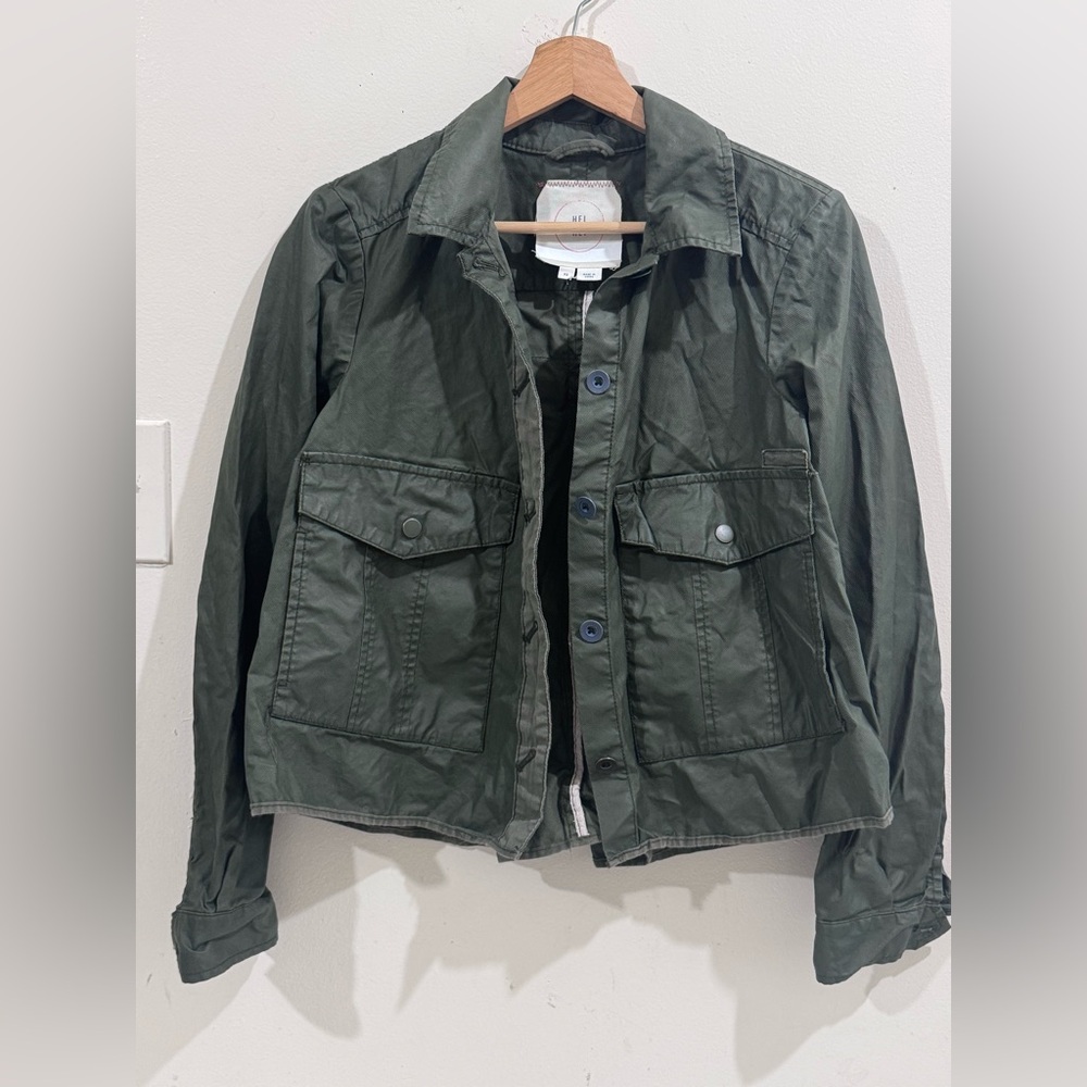 Olive Green Utility Jacket - Women